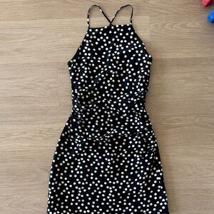 H&M Polka Dot Halter Dress Size XS